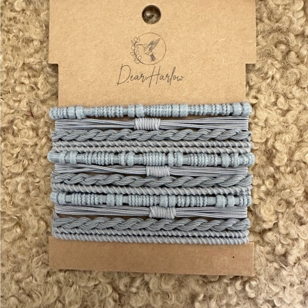 Dear Harlow Gray Hair Ties Set